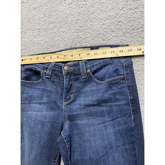 Nine West jeans Womens 4 Blue Mid Rise Wide Leg  Vintage America - Picture 5 of 11